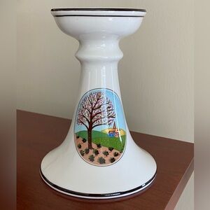 Villeroy Boch Single Design Naif Candlestick Candle Holder Tree & Village Laplau